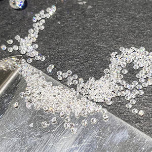 เพชรเม็ดเล็กทรงกลมใหญ่สีสดใส VVS 2/2.5/3/3.5/4/4.5mm HPHT สำหรับปลูกในห้องปฏิบัติการขายส่งเพชรหลวมธรรมชาติ - Product Image 5