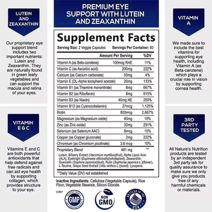 Compléments alimentaires pour les yeux spécialisés en vitamines, capsules pour <span class=keywords><strong>Amazon</strong></span>/EBay/Shopify - Soutien à la vision des yeux - Product Image 6