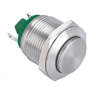 ELEWIND Interrupteur à bouton-poussoir momentané (1NO) en acier inoxydable 19 mm (PM191H-10/J/S)