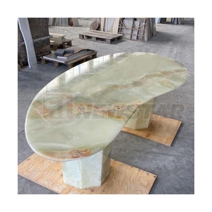 Luxury Design Customize Size Natural Green Coffee Table for Home Living Room Decoration <b>Side</b> - Product Image 3