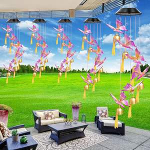 Campanas de Viento Solares Colgantes de Hierro Forjado al por Mayor para Decoración de Jardín, Hogar y Exteriores - Product Image 2