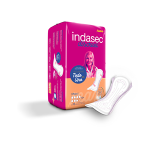 Indasec B15 Maxi แบบผ้าไม่ทอนุ่มสีขาวแบบใช้แล้วทิ้งออกแบบมาอย่างดีป้องกันการรั่วไหลของผู้หญิงแผ่นซับปัสสาวะ - Product Image 1