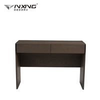 Bureau en MDF gris de petite taille, durable et de haute qualité, avec tiroir et rangement pour la salle d'étude des enfants