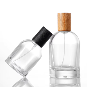 30ml de vidrio cilíndrico 50ml botella de perfume botella vacía rociador fino dispensador de bayoneta 100mL tapa de madera - Product Image 3