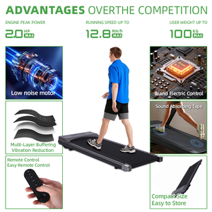 Caminadora Plegable Portátil para Uso en Casa, Fácil <span class=keywords><strong>de</strong></span> Mover, Mini Caminadora Eléctrica Inteligente - Product Image 3