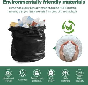 ถุงพลาสติกใส่ของชำแบบใช้ซ้ำได้ หนา ทนทาน - Product Image 4