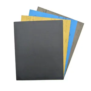 SATC-Papel de lijado impermeable, carburo de silicona, hojas de papel de lijado abrasivo