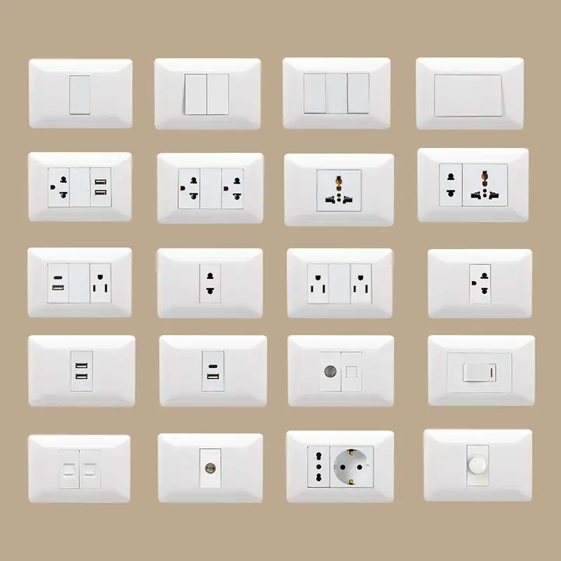 High quality wall switches 16a electrical socket switches and sockets for home