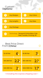 Remould Tùy Chỉnh Thực hiện Thêu Grip Vớ Không Có Moq Promo Thêu Dệt Kim Vớ OEM Biểu Tượng Tùy Chỉnh - Product Image 5