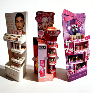 Présentoir de Maquillage de Luxe Personnalisé avec Arche Logo et Supports de Sol en Carton pour Salons de Beauté et Promotions en Centre Commercial - Product Image 4