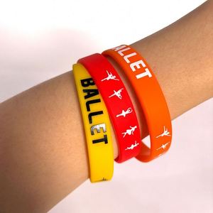 Bracelet en silicone professionnel avec logo de ballet, idéal pour les fêtes, les compétitions de danse et les activités. - Product Image 6
