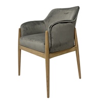 Chaise de salle à manger en bois massif, style moderne et luxueux