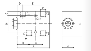 Hydraulisches VRSL VBPSEA Single POCV Einweg zylinder (OM OLEOWEB) <span class=keywords><strong>Pilot</strong></span> betriebenes Rückschlag ventil - Product Image 2