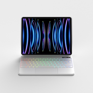 Teclado Mágico para <span class=keywords><strong>iPad</strong></span> <span class=keywords><strong>Pro</strong></span> de <span class=keywords><strong>12.9</strong></span> Pulgadas (3.ª y 2.ª Generación), <span class=keywords><strong>Pro</strong></span> <span class=keywords><strong>12.9</strong></span>" (5.ª Generación), Air (4.ª Generación), con Panel Táctil Magnético, Retroiluminado, Funda con Teclado Inteligente - Product Image 2