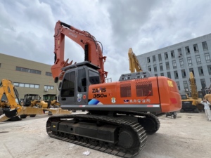 รถขุดตีนตะขาบฮิตาชิ Zaxis ZX350 มือสอง ระบบไฮดรอลิกแบบตรวจจับแรงโหลด ห้องโดยสารปรับอากาศ รถขุดหนัก ตรวจสอบอย่างละเอียดแล้ว - Product Image 2