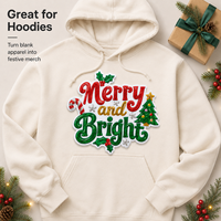 Patch brodé de sequins personnalisé « Joyeux Noël » pour sweats à capuche, vestes et sacs fourre-tout – Vente en gros