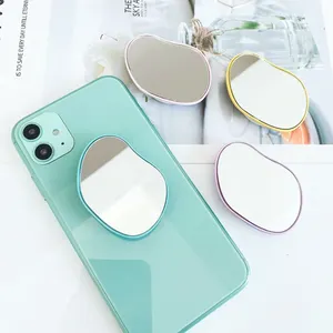 INS edge special-shaped telescopic makeup mirror folding phone stand lazy desktop air cushion phone holder