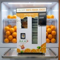 Máquina Expendedora de Zumo de Naranja Fresco Totalmente Automática con Pago con Tarjeta de Crédito, Monedas y Código QR para Centros Comerciales