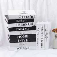 Modische Deko-Bücher für Zuhause Moderne Luxus-Bücher Selbstklebende Dekorative Buchbox für Wohnzimmer Bücherregal