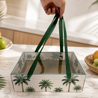 Boîte d'emballage pour fruits transparente haut de gamme personnalisée, adaptée aux fruits tropicaux, aux fruits du dragon, à l'ananas, aux mangues, boîtes cadeaux