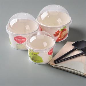 ถ้วยกระดาษใส่ไอศกรีมโยเกิร์ตสำหรับสลัดโยเกิร์ตขนาด3ออนซ์4ออนซ์5ออนซ์8ออนซ์แบบย่อยสลายได้พร้อมฝากระดาษ - Product Image 6