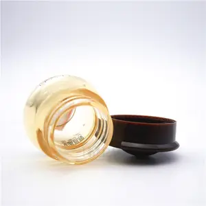 Custom Colors Cosmetic Portable Honey Lip Balm Pot Container Thick Plastic Jar For Lip Scrub 10ml