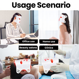 Masker Wajah terapi kecantikan wajah, lampu merah silikon Led kelas medis - Product Image 5