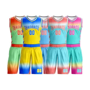 Roupas Esportivas Spandex Para Homem Muitas Cores Usam Camisas De Basquete Personalizadas Uniforme Custom Jersey