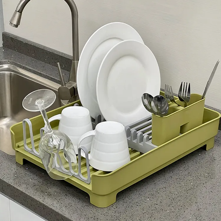 New Compact Dish Rack Hot Sell Easy Assembling Kitchen Sink Drainer Dish Drying Rack