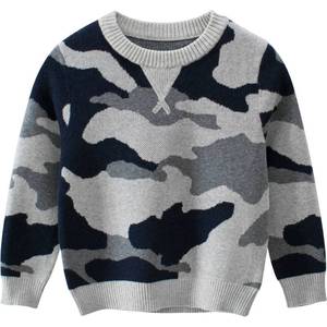 Children Winter Clothes Fashion Boy Camouflage Pattern Knitted Sweater Toddler Boy Wool Autumn Outdoor Wear - Product Image 1