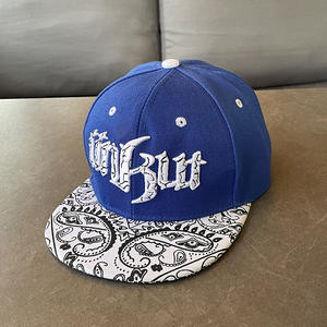 Gorra de Béisbol de Visera Plana, OEM, Bordado a Mano Personalizado, Dobby Transpirable, Unisex, Deportiva, Hip Hop, Street Dance - Product Image 3