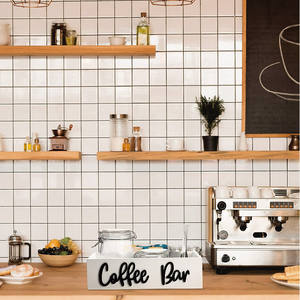 Boîte de support en bois rectangulaire Station à café Organisateur Bar pour <span class=keywords><strong>bureau</strong></span> Laque Station à café Organisateur Bar à café Boîte de support en bois - Product Image 6