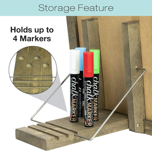 <span class=keywords><strong>Tableau</strong></span> noir magnétique multi-usages sur pied ou <span class=keywords><strong>mural</strong></span>, format personnalisé, avec rangement, pour messages et menus - Product Image 2