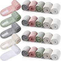 Diademas Faciales de Spa con Logotipo Personalizado, de Tela de Rizo, Ajustables, para Mujer, para Lavar la Cara, Maquillaje, Yoga, Toalla Elástica con Cierre Mágico