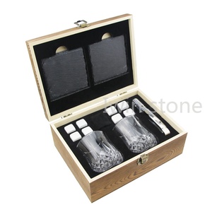 Gravé Barware Whisky Pierres et Ensemble de Verre Pierres De Refroidissement pour le Whisky pour le <span class=keywords><strong>Vin</strong></span> Blanc - Product Image 2