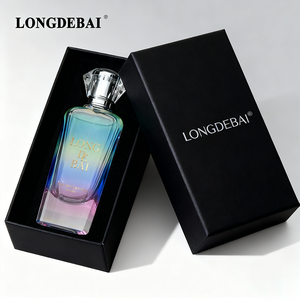 Botella de Perfume de Lujo Personalizada con Cierre a Presión, 50ml 100ml, Cuadrada, de Vidrio Electrochapado, Vacía, con Caja de Empaque - Product Image 4