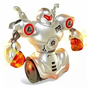 Ensemble de 2 robots de combat interactifs pour enfants, jouets de compétition de <span class=keywords><strong>boxe</strong></span> robotique avec lumières et sons, télécommande - Product Image 3