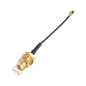 Taşınabilir için 5 cm siyah SMA dişi IPEX Pigtail RF1.13 kablo