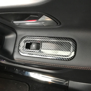Cardimanson Button Trim Kits Carbon Fiber Texture For Mercedes-Benz A-Class CLA-Class W177 C118 <b>Window</b> Control <b>Panel</b> - Product Image 3