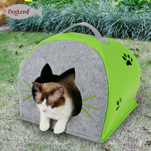 Nature Feutre <span class=keywords><strong>Chat</strong></span> <span class=keywords><strong>Igloo</strong></span> Maison Hiver <span class=keywords><strong>chat</strong></span> caverne Pour Animaux De Compagnie - Product Image 2