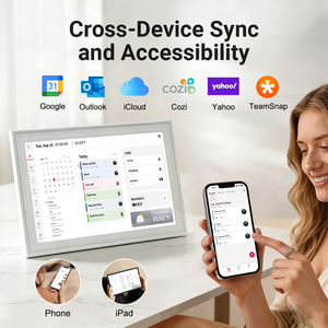Marco Digital de Fotos con Pantalla Táctil de 15.6 Pulgadas, IPS, Android, Wifi, 32GB, FHD, <span class=keywords><strong>para</strong></span> Gestión de Eventos, Calendario Digital Personalizado - Product Image 2