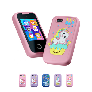 YMX PH05SC avec coque en silicone éducatif apprentissage éducatif <span class=keywords><strong>jouet</strong></span> ludique cellule <span class=keywords><strong>Mobile</strong></span> appareil intelligent téléphone pour enfants bébé fille garçon - Product Image 2