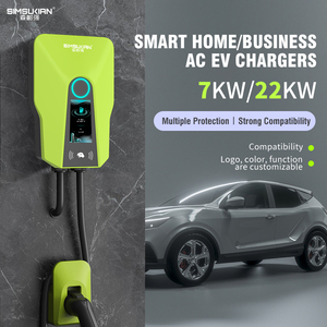 Nuevo Cargador de Pared para Vehículos Eléctricos EVCity/ODM/OEM SK-Q7-01 de 7kW CA para Y y <span class=keywords><strong>Nissan</strong></span> <span class=keywords><strong>Leaf</strong></span>, Entrada de 200-240V, Tipo 2, Carga Rápida en Casa - Product Image 1
