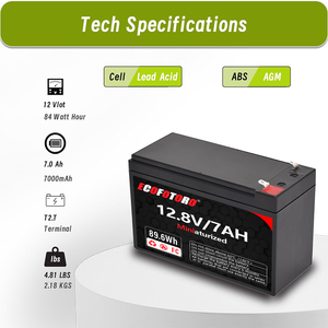ECOFOTORO Batería de Fosfato de Hierro y Litio Semisólida de 12V 6AH-200AH con 2000 Ciclos de Vida Útil, BMS Integrado para Carritos de Golf y Sistemas Solares - Product Image 4