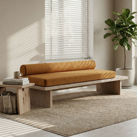 Banc à chaussures moderne en bois massif pour entrée, banc de repos minimaliste pour chambre à coucher, banc long design minimaliste