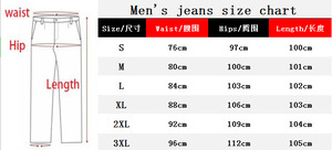 <span class=keywords><strong>Jeans</strong></span> a gamba dritta da uomo di alta qualità stile Slim Fit stile Vintage con baffi effetto pietra bucato <span class=keywords><strong>Jeans</strong></span> - Product Image 3
