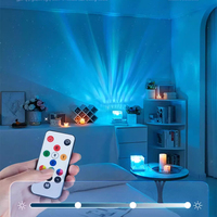 Lampe de table rotative moderne RVB avec ondulation d'eau Dream Aurora Projecteur Vente en gros pour la décoration de la maison et de la chambre à coucher Télécommande à effet aurores boréales