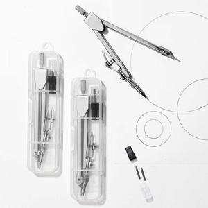 Gran oferta de brújulas para estudiantes, Juego de 2 piezas, venta al por mayor, juegos de brújulas geométricas, papelería a granel para clase de matemáticas - Product Image 1