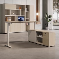 Bureau de levage électrique intelligent moderne et simple pour le patron ou le bureau Bureau de supervision à double moteur