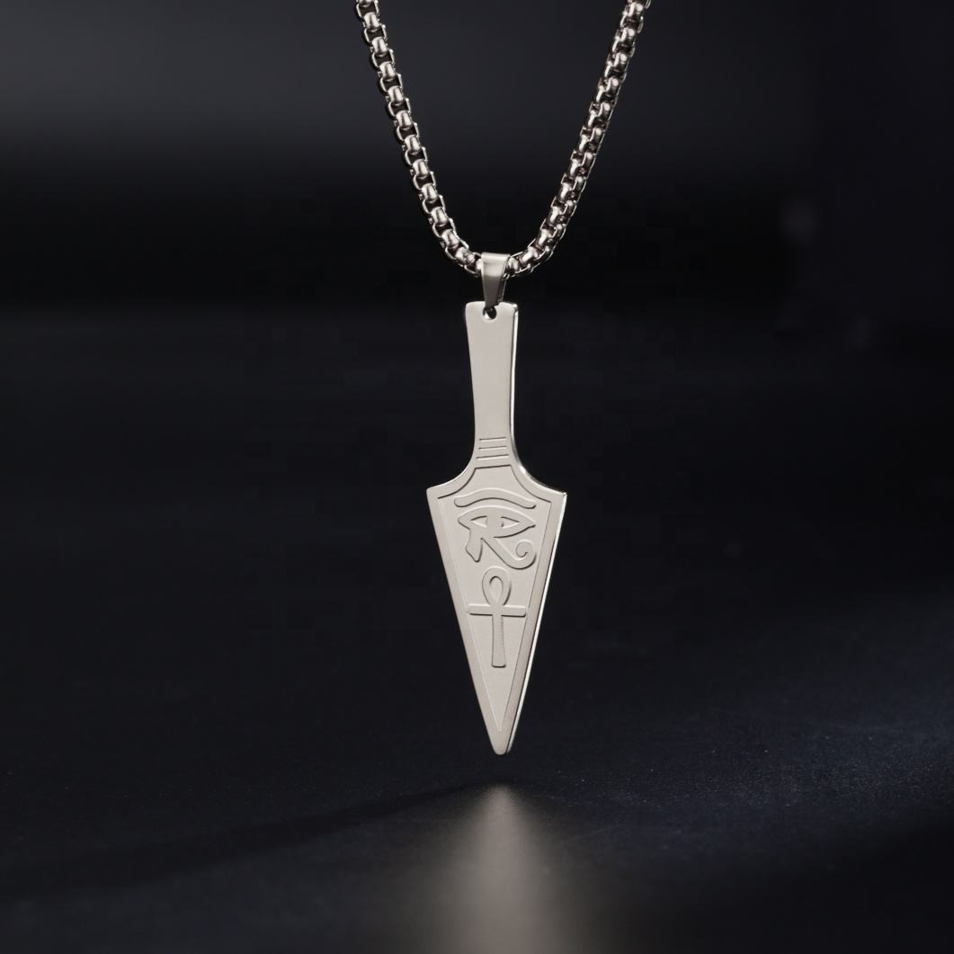 호루스의 눈 화살 펜던트 목걸이 앙크 십자가 창 펜던트 보호 부적 고대 이집트 스테인리스 스틸 주얼리| Alibaba.com